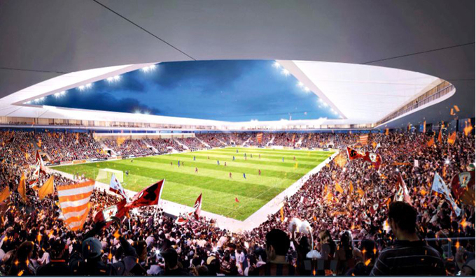 Sân Hàng Đẫy được đầu tư xây mới với kinh phí 300 triệu đôla